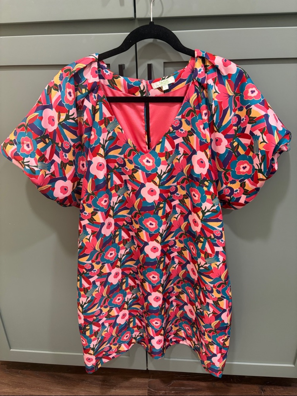 NWOT Jade Pink Floral Mini Dress